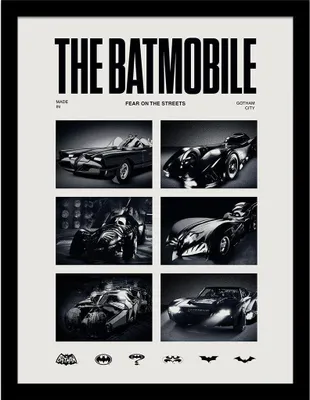 Obrázek produktu pro Batman - zarámovaný plakát "1989 Batmobil" PM9774 (40 cm x 30 cm) (Černá/bílá)