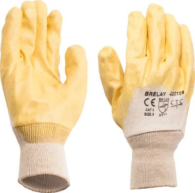 Produktbild von Arbeitshandschuhe - K020 Größe L Nitril gelb - Schnittschutzhandschuhe(Karton144)