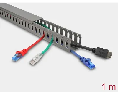 Produktbild von DeLOCK 22029, Kabelkanal, Universal, Polyvinylchlorid (PVC), Grau