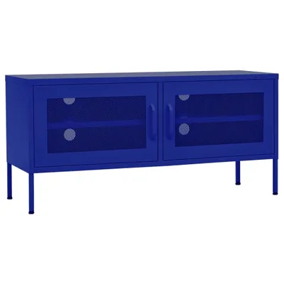 Produktbild von vidaXL TV-Schrank Marineblau 105x35x50 cm Stahl