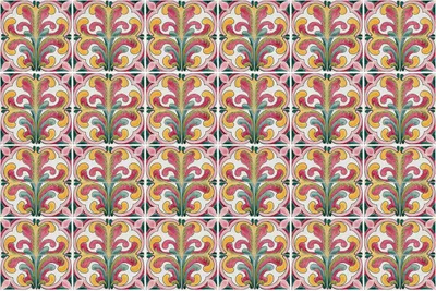 Produktbild von Fliesenaufkleber 15x15 cm – 24 Stück – Selbstklebend – Wasserfest – Pflegeleicht – Hitzebeständig – Für Küche & Bad – Blumenmotive im Arrangement