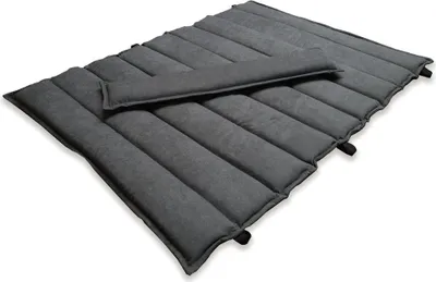 Produktbild von Polsterauflage Wave + Kissen Dream dunkelgrau