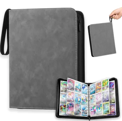 Produktbild von KORVORIA Sammelkarten Album 900 Karten, 9 Pocket Card Binder Grau