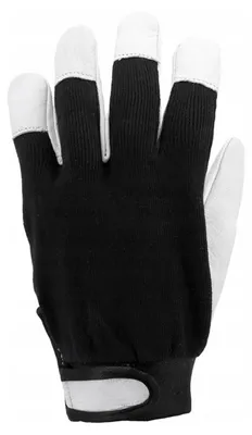Productafbeelding van Yato - Veiligheidshandschoenen, leer AW784 (10) (zwart/wit)