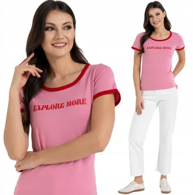 Immagine prodotto di Moraj - Maglietta da donna rosa - T-shirt da donna taglia S - Top da donna - Maglietta in cotone