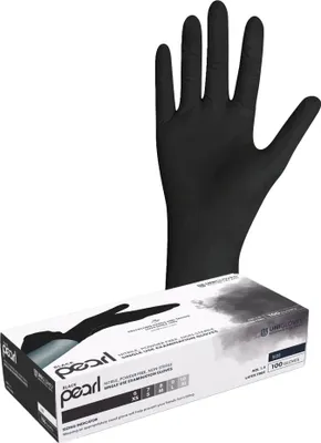 Immagine prodotto di Guanti monouso PEARL ColorLine Guanti monouso unigloves in nitrile nero taglia 8 (M)