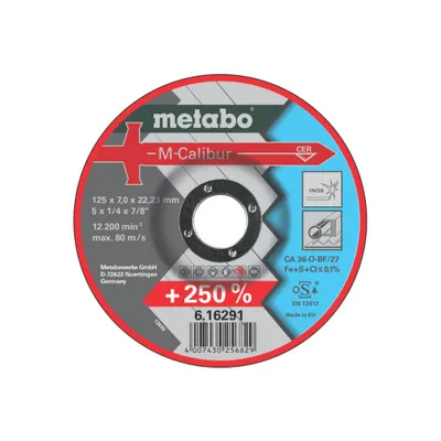 Produktbild von Metabo Trennscheibe M-Calibur 125 x 7,0 x 22,23 mm Inox SF 27