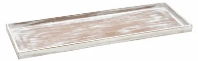 Image de 1.06 Plateau en bois au design shabby chic - env. 50x17 cm