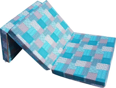 Obrázok produktu pre Skladací matrac 195x65x10 cm - 006, 3-dielny, pohodlný, turistický, prenosný, kempingový, pre hostí a na cestovanie