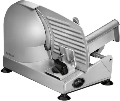 Produktbild von Bomann® Univerzální kráječ s nožem z nerezové oceli Ø 190 mm | Elektrický kráječ chleba s plynulou regulací tloušťky řezu (0-15 mm) | MA 451 CB