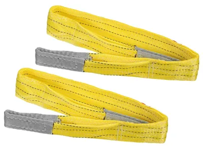 Hebeband 2er-Pack 5 cm x 1,2 m 3000 kg Polyester Gelb