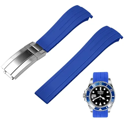 Productafbeelding van Omgoods - Vervangende Rubber Horlogeband met Verloopdesign
