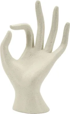 Image de Mauro Ferretti Sculpture OK Stons 14x10x24 cm crème