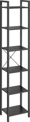 Produktbild von VASAGLE Regal, Bücherregal, Standregal, DVD-Regal, mit 6 Ebenen, Büroregal, offene Ablagen, für Büro