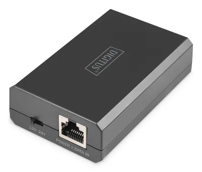 Produktbild von Digitus Gigabit Ethernet PoE Splitter, 802.3bt, 51 W, Schnelles Ethernet, Gigabit Ethernet, 10,100,1000 Mbit/s, IEEE 802.3bt, Voll, Halb, Schwarz, 48 V