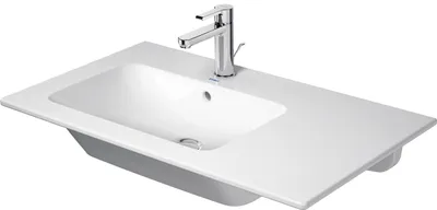 Immagine prodotto di Duravit ME by Starck lavabo pour meuble, avec trop-plein, sans trou pour robinetterie, avec plage de robinetterie, asymétrique, bassin à gauche, 830mm, 2345830060, 2345830060