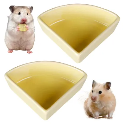 Productafbeelding van Set van 2 Keramische Hamster Voerbakken