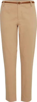 Image de b.young BYDays Pantalon femme Chino Pantalon en tissu avec stretch Poches arrière Passants de ceinture Mélange de coton Slim fit