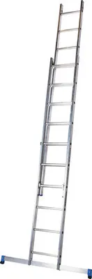 Produktbild von WERNER Schiebeleiter Aluminium 2-teilig 2 x 10 Sprossen Arbeitshöhe 4,25 m