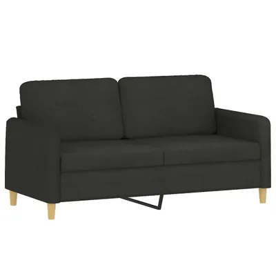 Obrázek produktu pro 2místná pohovka černá 140 cm textil