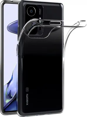A clear phone case on a white background.