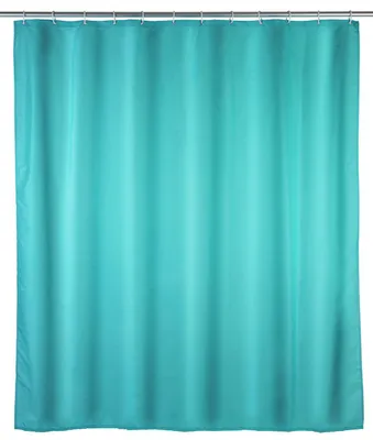 Image de Rideau de douche anti-moisissure Uni Light Blue