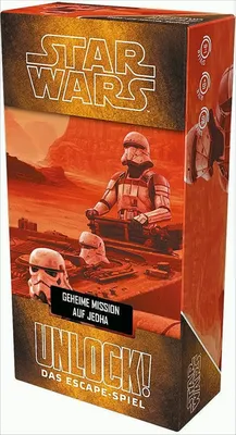 The image shows the front and side of a Star Wars themed board game box.