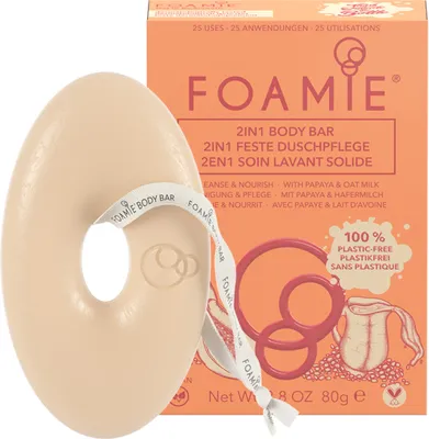 Produktbild von Foamie Solid Shower Gel with Papaya & Oat Milk Intensive Care Massage Effect 80g