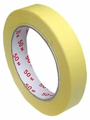 Produktbild von 12x Kreppband Kreppklebeband Abdeckband CLASSIC gelb 19mm x 50m