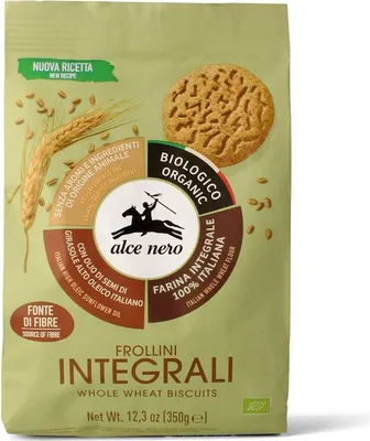 CIASTKA PEŁNOZIARNISTE BIO 350 g - ALCE NERO