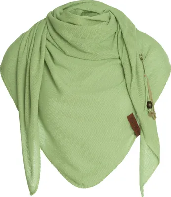 Produktbild von Knit Factory Lola Dreieckstuch gestrickt - Spring Green - 190x85 cm