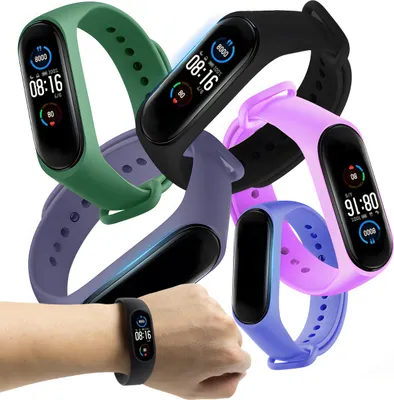 Produktbild von 5x Erzatz Armband Ührenband Ührenarmband Band für Xiaomi Mi Band 5, 6, 7 Retoo