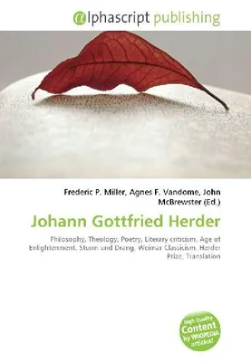 Produktbild von Johann Gottfried Herder