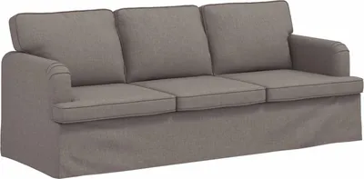 Zdjęcie produktu dla Sofa vidaXL w kolorze taupe, 201 x 80 x 85 cm, materiałowa