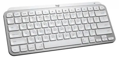 Zdjęcie produktu dla Logitech Master MX Keys Mini for Mac, Mini, Bezprzewodowy, Bluetooth, QWERTY, LED, Szary