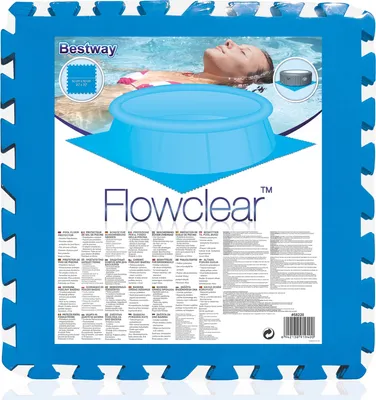 Produktbild von Bestway PE Poolmatten Schutzboden 9er Pack 50 x 50 cm Blau