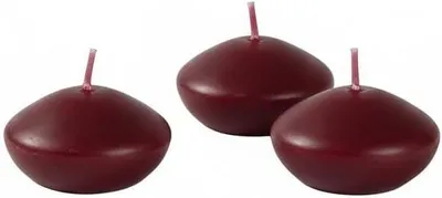 Zdjęcie produktu dla Cereria Di Giorgio - 20 świec pływających - średnica 4,5 cm, wysokość 2,7 cm - kolor bordo