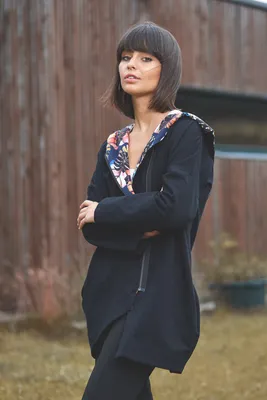 Zdjęcie produktu dla BeWear Damski kardigan Tarn B091 czarny S/M