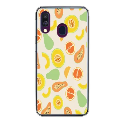 Produktbild von MuchoWow® Handyhülle Schutzhülle Hülle für Samsung Galaxy A40 Obst - Muster - Melone Silikon Softcase Handy Hülle - Handy-Tasche