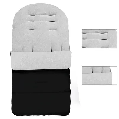 Produktbild von Winter Fußsack für Kinderwagen und Buggy,Wasserdicht, winddicht, warm, mit Reißverschluss,3/5 Punkt Gurt, für 0–36 Monate