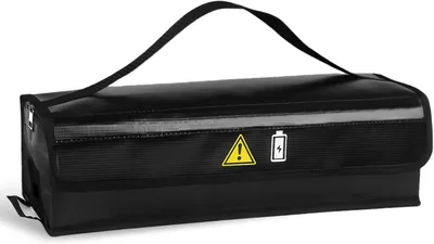 Productafbeelding van Brandwerende accutas e-bike - Met kabeldoorvoer - 49 x 15 x 15 cm