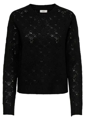 Productafbeelding van JDY Dames, Jdyamanda, lange mouwen, ronde hals, trui, zwart, maat S