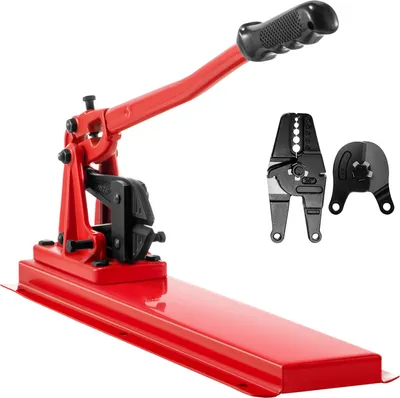 Produktbild von SucceBuy-Tisch-Presswerkzeug, 24-Zoll-Drahtseil-Pressset. Crimper mit Kabelbolzen-Schneidkopf. Tisch-Crimpzange für Hülsen von 1/16 Zoll bis 3/16 Zoll. Aus legiertem Stahl. Für 1/2-Zoll-Drahtseile.