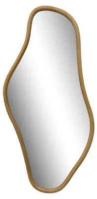 Image de Miroir Brandsby forme organique en pin naturel60×120 cm
