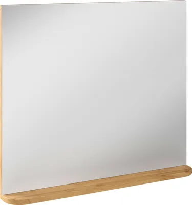 Produktbild von Garderobenspiegel - 72 x 82 cm - Akazie teilmassiv - mit 1 Ablage