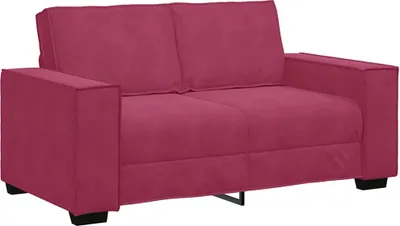 Produktbild von 2-Sitzer-Sofa Weinrot 160x78x84 cm Samt