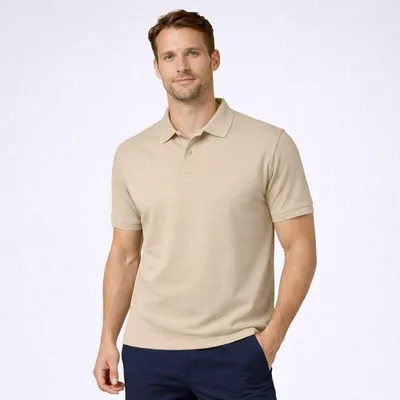 Produktbild von Herren Poloshirt sand Gr. M : M : sand : 100% Baumwolle