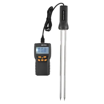 Obrázok produktu pre Digitálny merač vlhkosti obilia s LCD displejom | Rozsah merania 2-30 % vody | Teplota -10-60 °C | Pre pšenicu, ryžu a kukuricu s 30 cm sondou