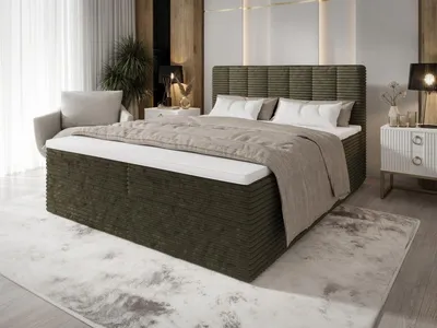 Produktbild von Tiliani B&B Home Boxspringbett Tiliani, 180x200 cm, Grün, ruhige Formensprache und wohnliche Ausstrahlung für moderne und klassische Schlafzimmer