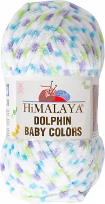 Produktbild von Strickfein Himalaya Dolphin Baby Colors Bulky Chenille Garn Wolle strickgarn 100 gr 80422